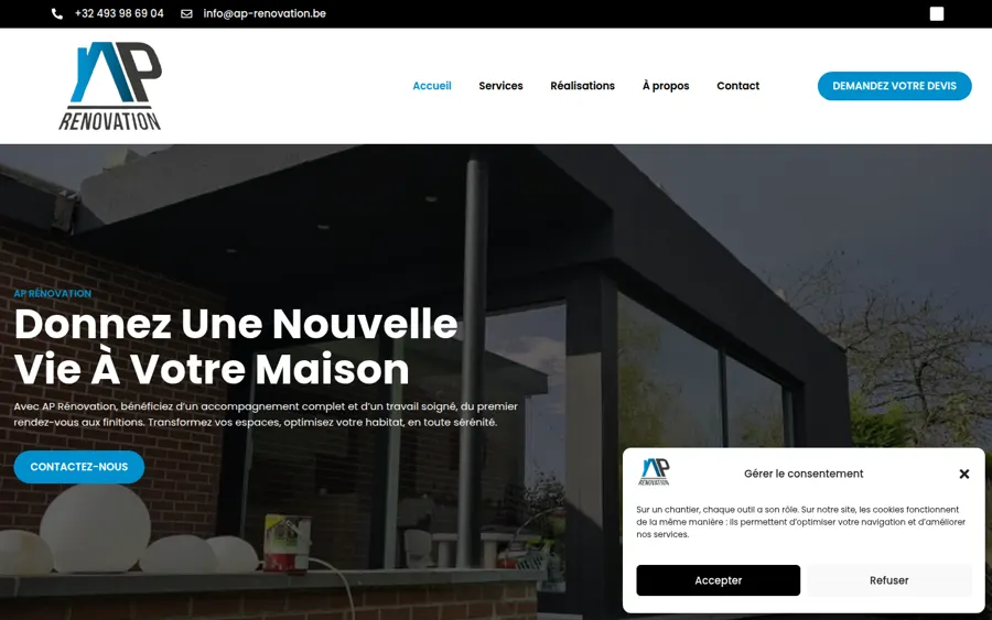 Site AP rénovation