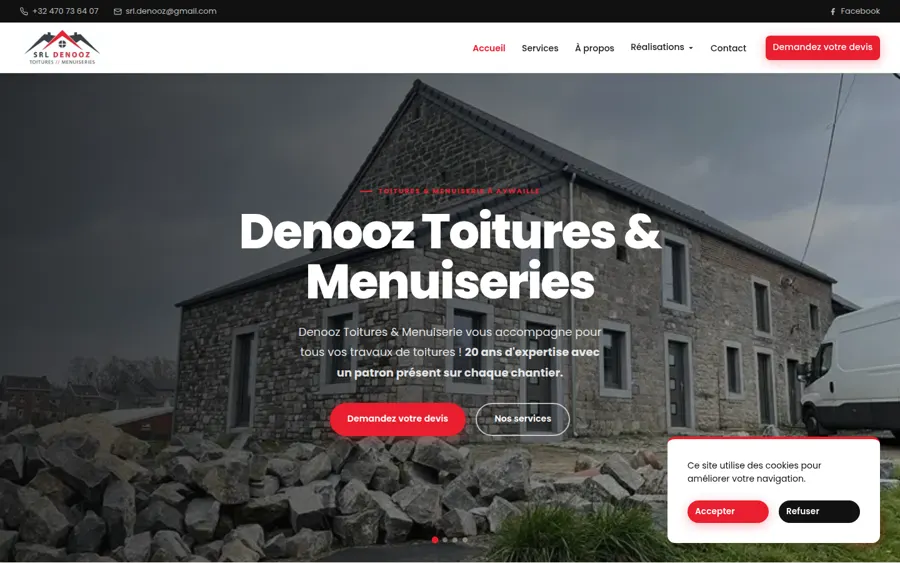 Site DENOOZ Toitures et Menuiseries - David Denooz