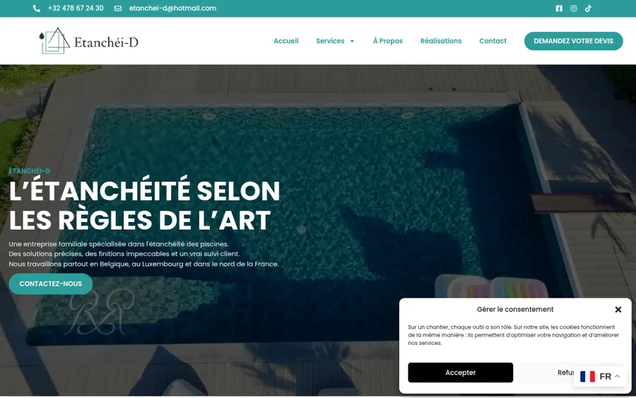 Site Étanchéi-D Piscines