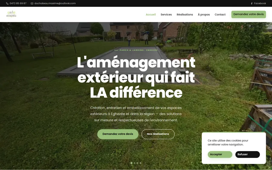 Site Les Jardins du Château
