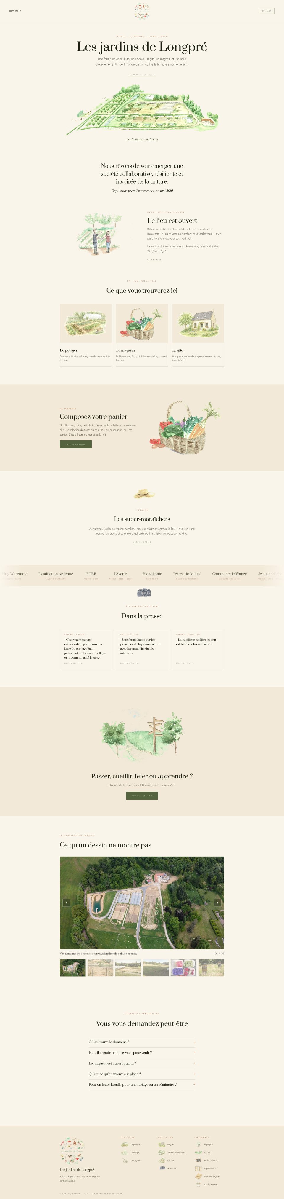 Site Les jardins de Longpré