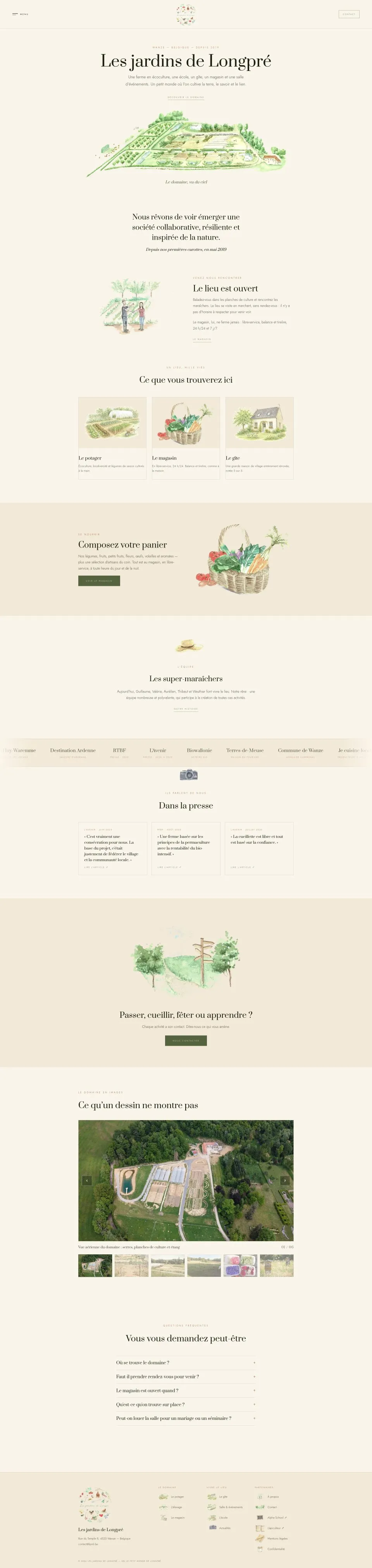 Site Les jardins de Longpré