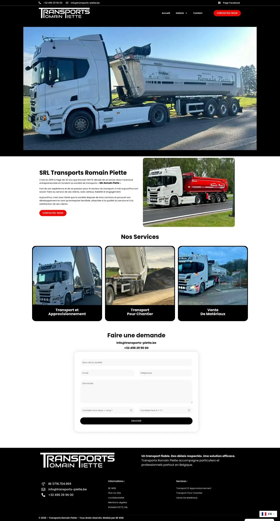 Site Transports Romain Piette